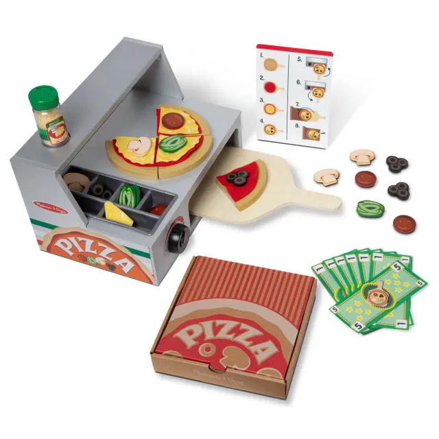 Melissa & Doug Top & Bake Pizzatheke Spielessen 41-teilig