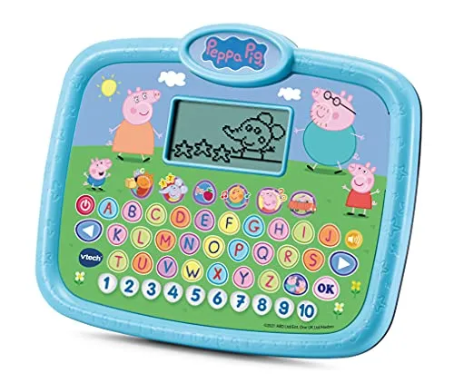VTech Peppa Lerntablet Kindertablet 2-5 Jahre mit 26 Tasten