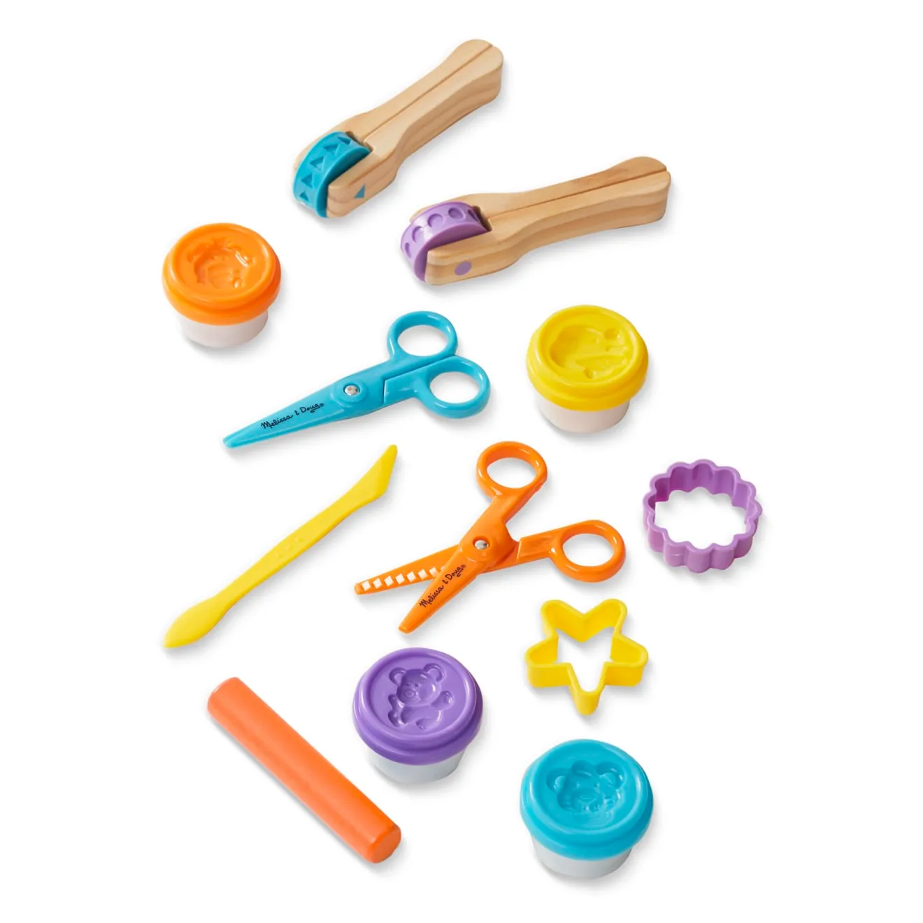 Melissa & Doug Created by Me! Knete Set 4 Farben 8 Tools