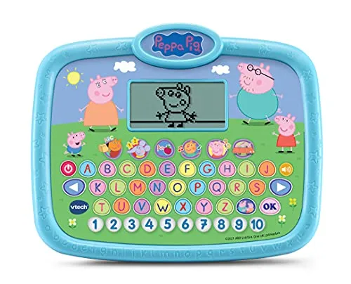 VTech Peppa Lerntablet Kindertablet 2-5 Jahre mit 26 Tasten