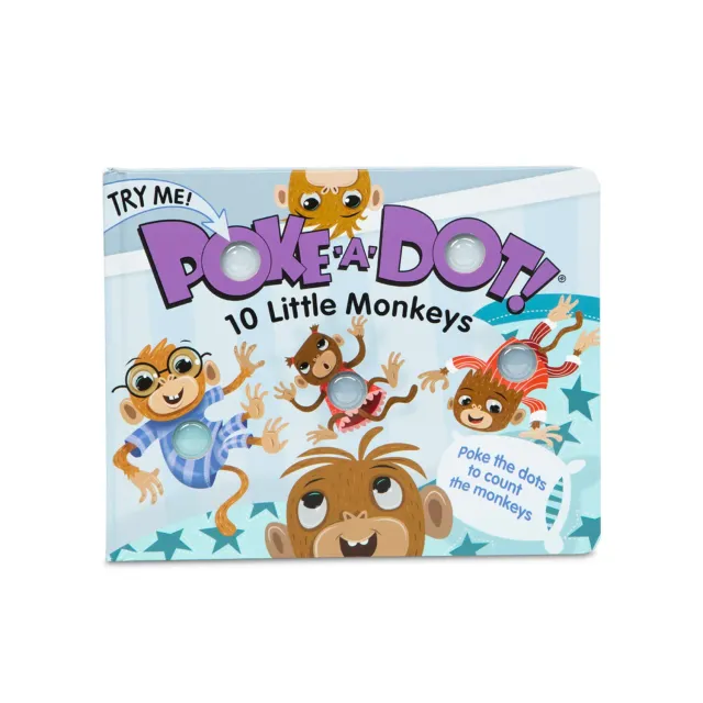 Melissa & Doug Poke-a-Dot 10 Little Monkeys Pappbuch Pop