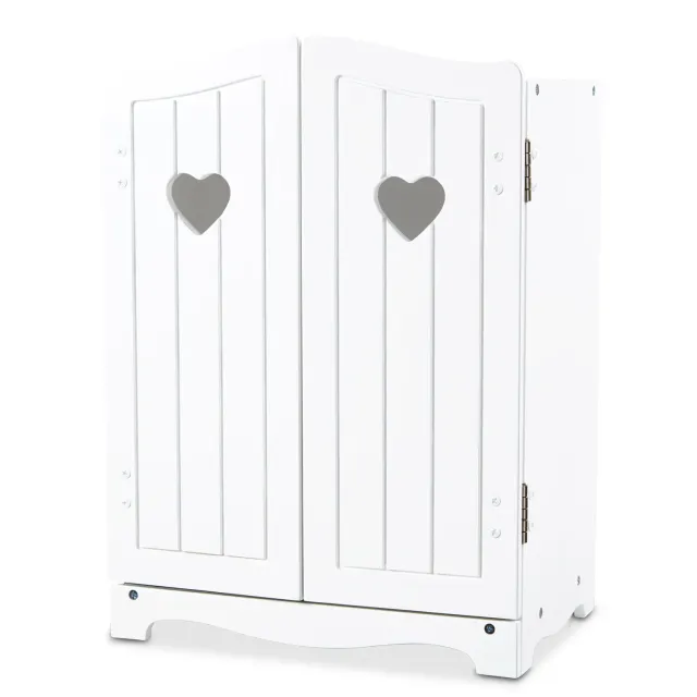 Melissa & Doug Mine to Love Puppenkleiderschrank Weiß Holz