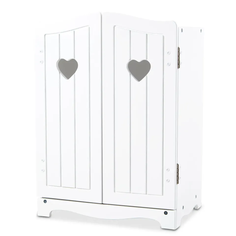 Melissa & Doug Mine to Love Puppenkleiderschrank Weiß Holz