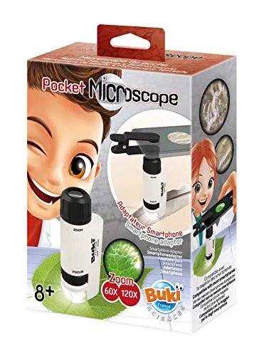 Buki MR200 Taschenmikroskop Kinder 120-fach Smartphone 150g