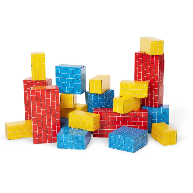Melissa & Doug Jumbo Blocks Bauklötze Karton 24-teilig bunt