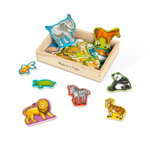 Melissa & Doug Tier Magnete Holz 20-teilig