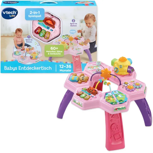 VTech Entdeckertisch Lerntisch Rosa 12-36 Monate
