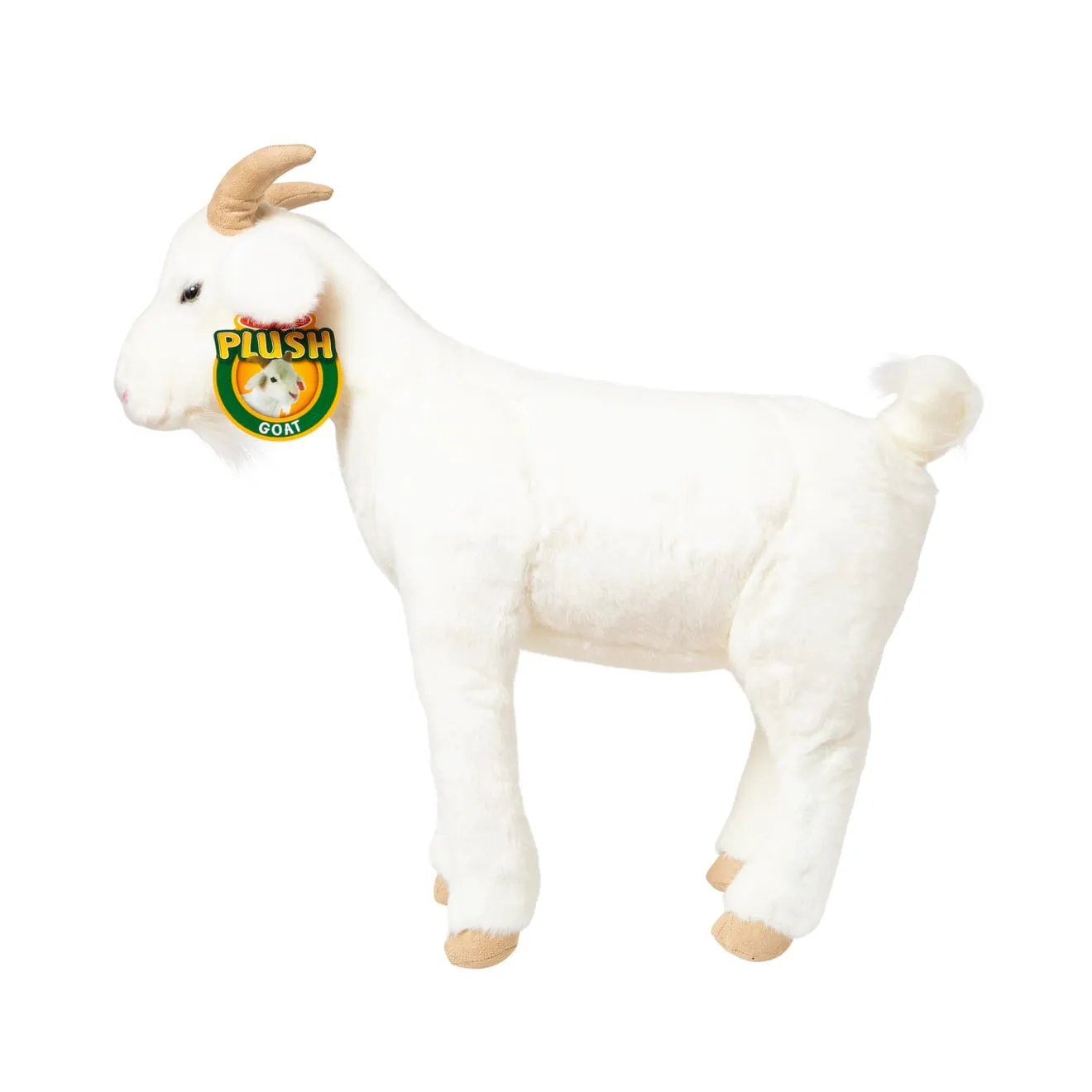 Melissa & Doug Ziege Plüschtier 57 cm weiß lebensnah
