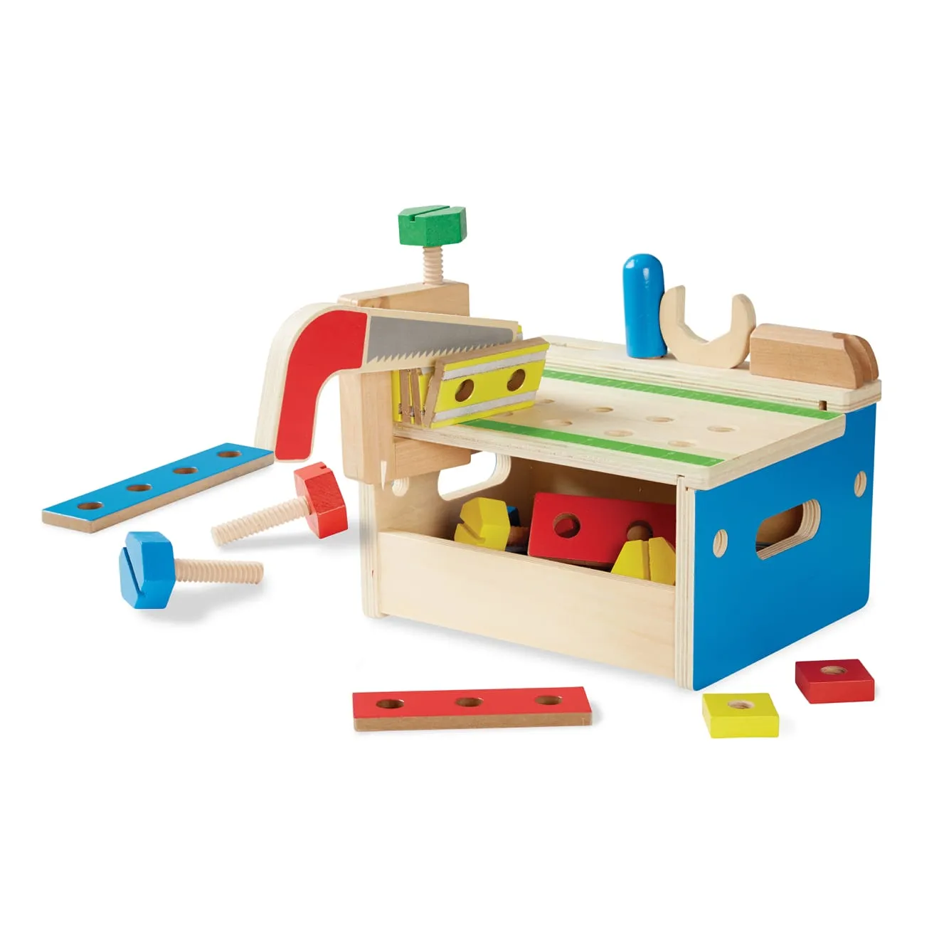 Melissa & Doug Hammer & Saw Werkbank Holz 32 Teile ab 3 Jahre