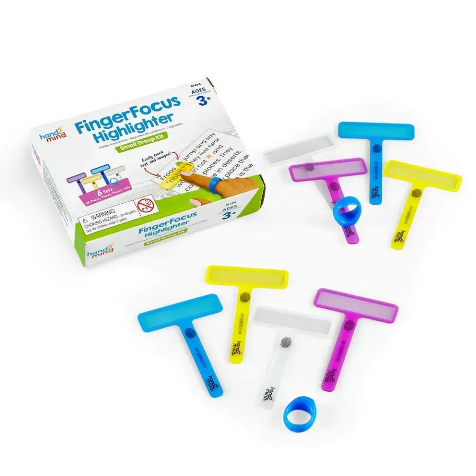 Learning Resources FingerFocus Highlighter Lesehilfe Gruppensatz