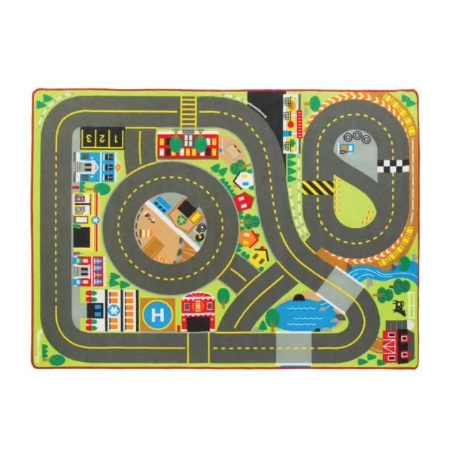 Melissa & Doug Jumbo Roadway Spielteppich Strasse XXL Schilder