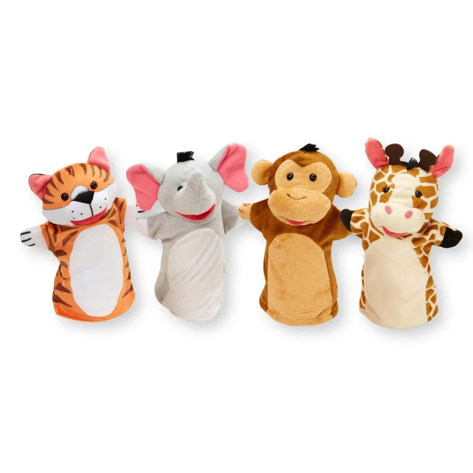 Melissa & Doug Zoo Friends Handpuppen Tiere 4er Set