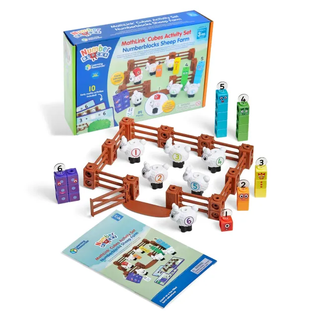 Learning Resources MathLink Numberblocks Bauernhof Schafe 53-tlg.