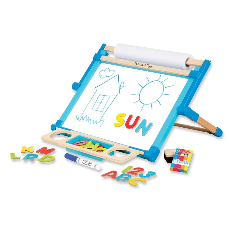 Melissa & Doug Double-Sided Magnetic Tabletop Easel Tischstaffelei Holz
