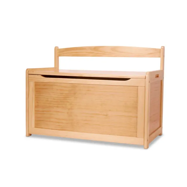 Melissa & Doug Wooden Toy Chest Spielzeugkiste Honig Holz