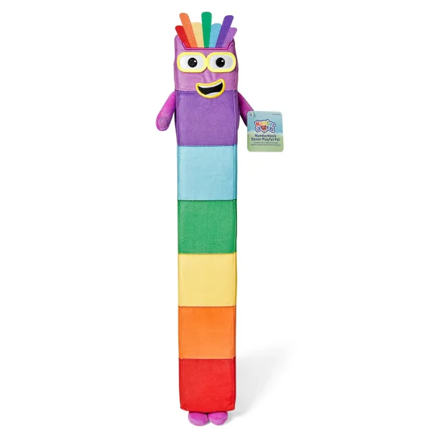 Learning Resources Numberblocks Sieben Plüschfigur 61 cm Regenbogen