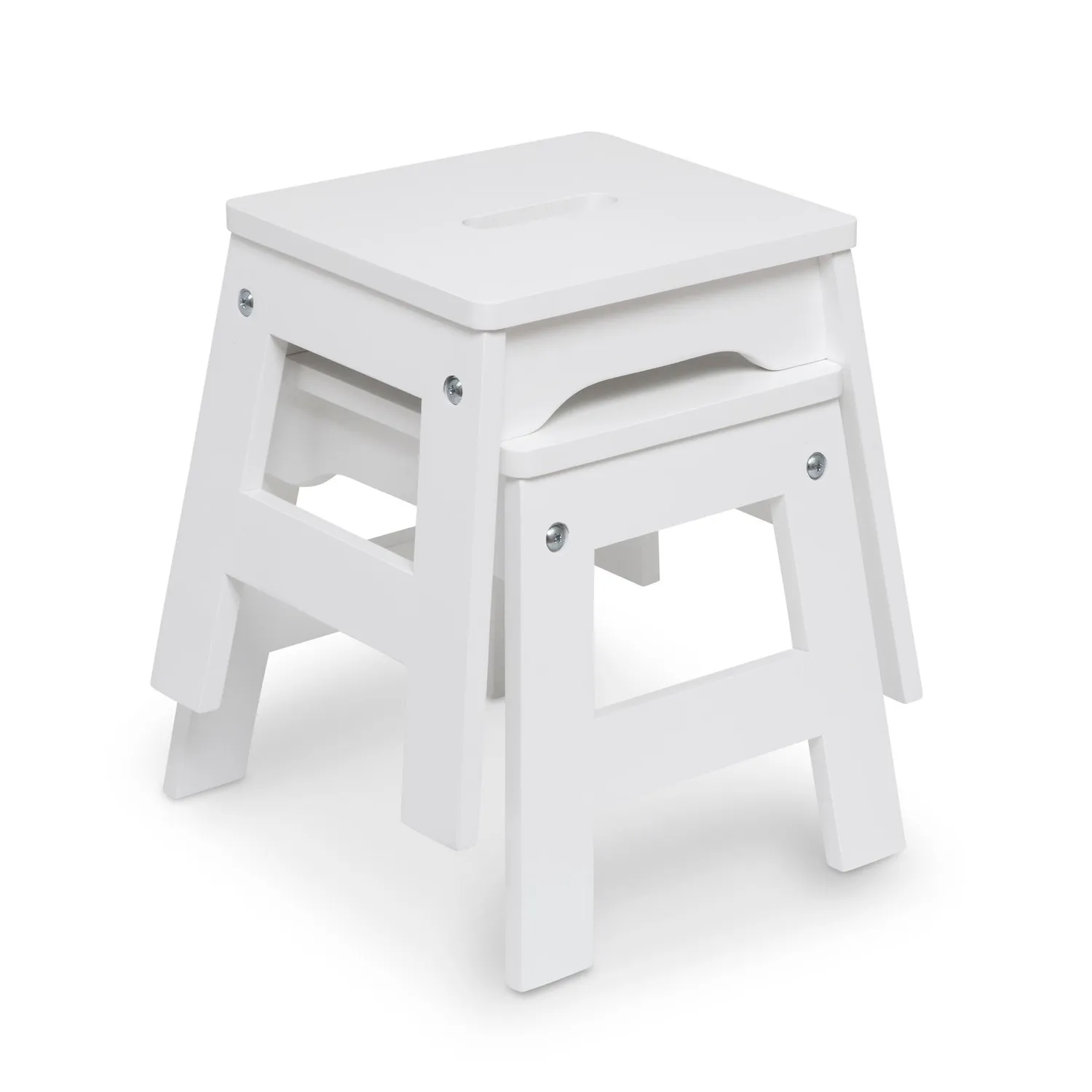 Melissa & Doug Wooden Stools Kinderhocker 2er-Set