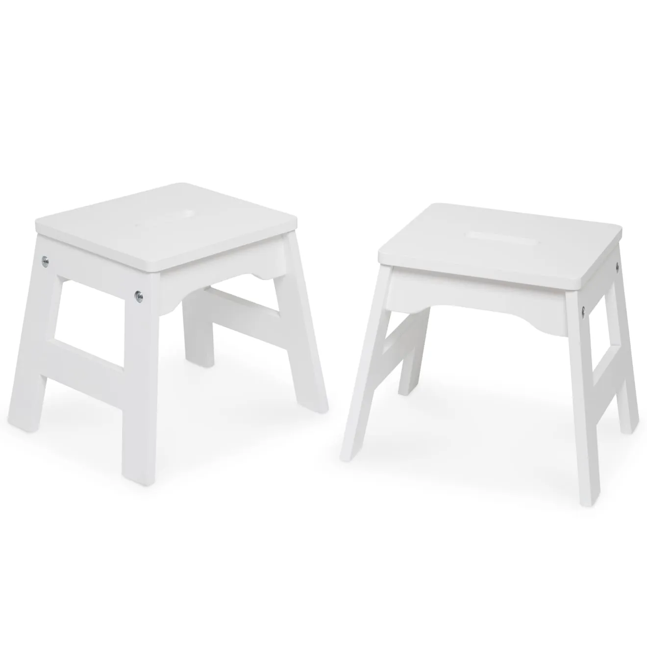 Melissa & Doug Wooden Stools Kinderhocker 2er-Set