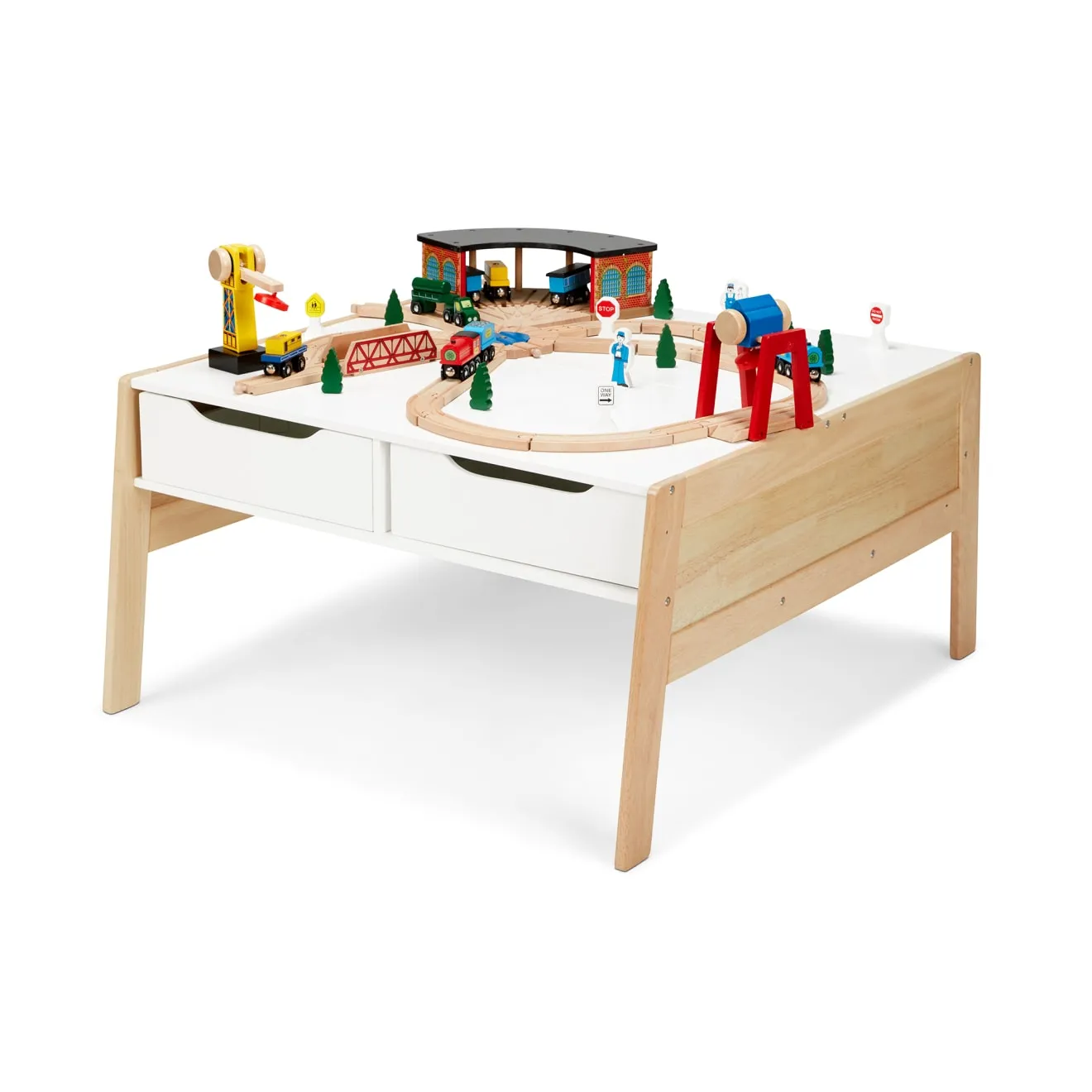 Melissa & Doug Wooden Art Activity Spieltisch Holz mit Boxen