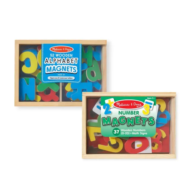 Melissa and Doug Magnetic Letters & Numbers Magnetbuchstaben Holz Set
