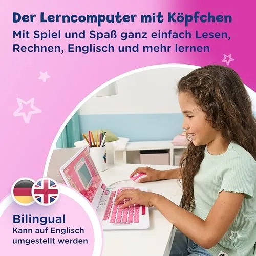 VTech Explorer Laptop Pro Pink Lerncomputer 164 Spiele QWERTZ