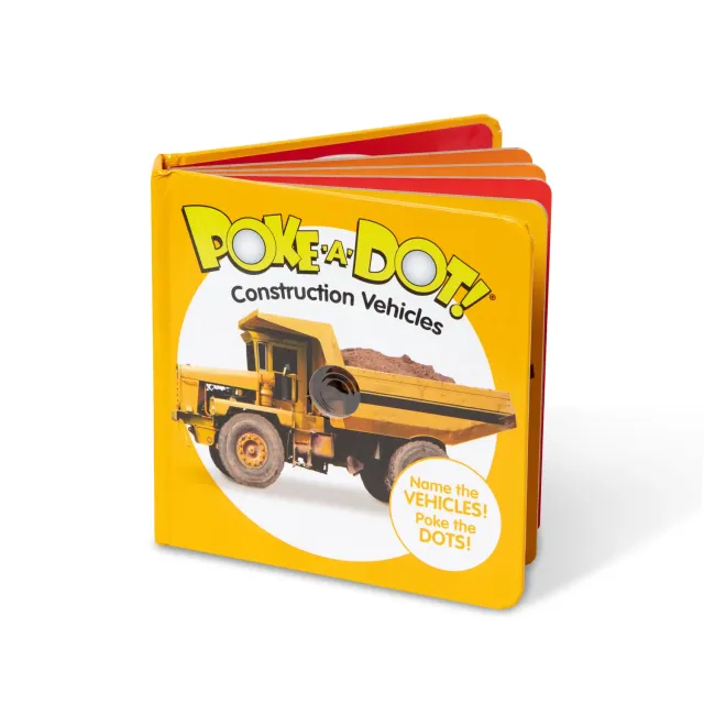 Melissa & Doug Poke-a-Dot Baufahrzeuge Pappbilderbuch