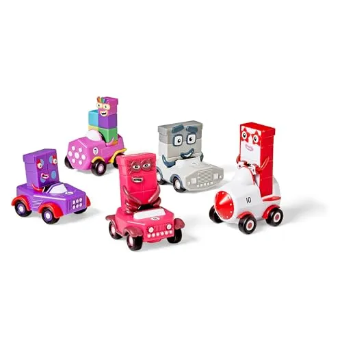 Learning Resources Numberblocks Mini-Fahrzeuge Sechs bis Zehn Autos 5er Set