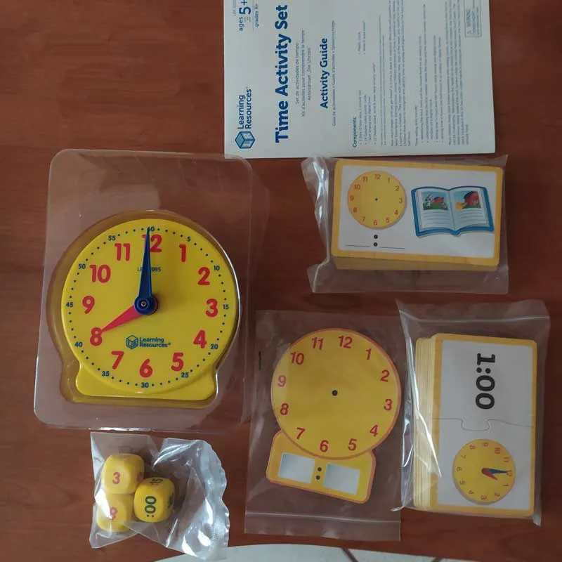 Learning Resources Zeit Spielset Uhr lernen analog digital