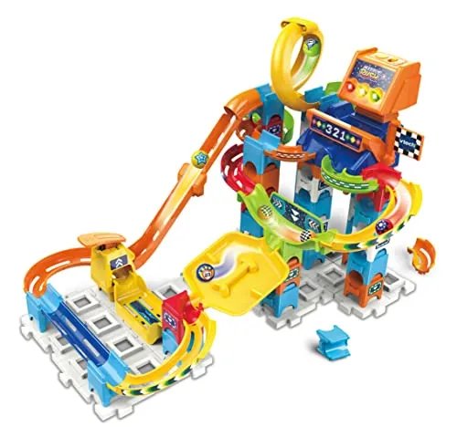 Vtech Marble Rush Racing Set M200 E Kugelbahn 73-teilig mit Sound